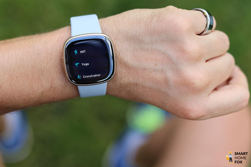 You can see the training modes on the Fitbit Sense 2.